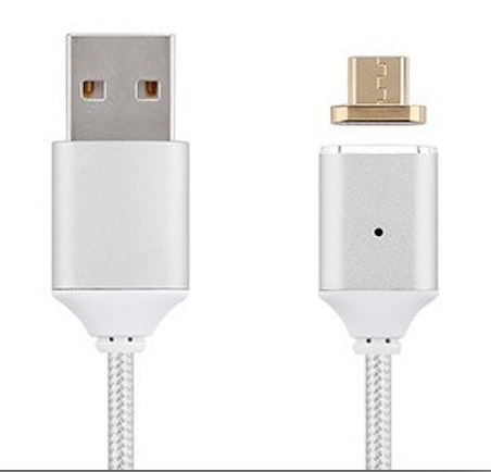 Gadgets d'Eve électronique Android / Silver Câble de Charge, Chargeur Magnétique USB ultra Rapide pour Iphone et Android